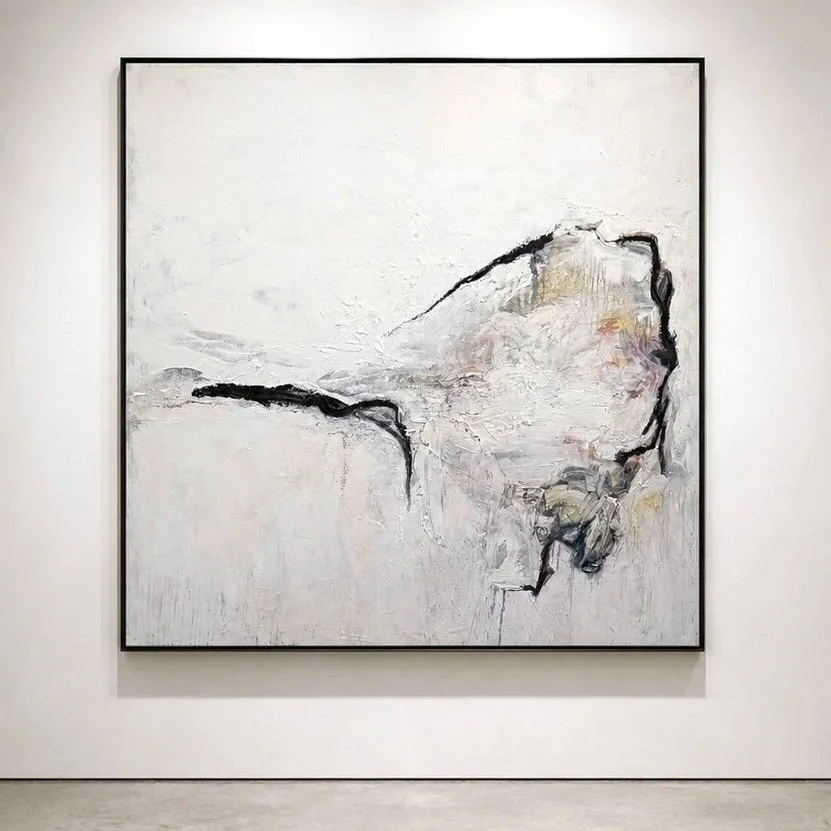 Fault Trace, 2025
Oil, cold wax and earth pigments on panel
120 × 120 cm