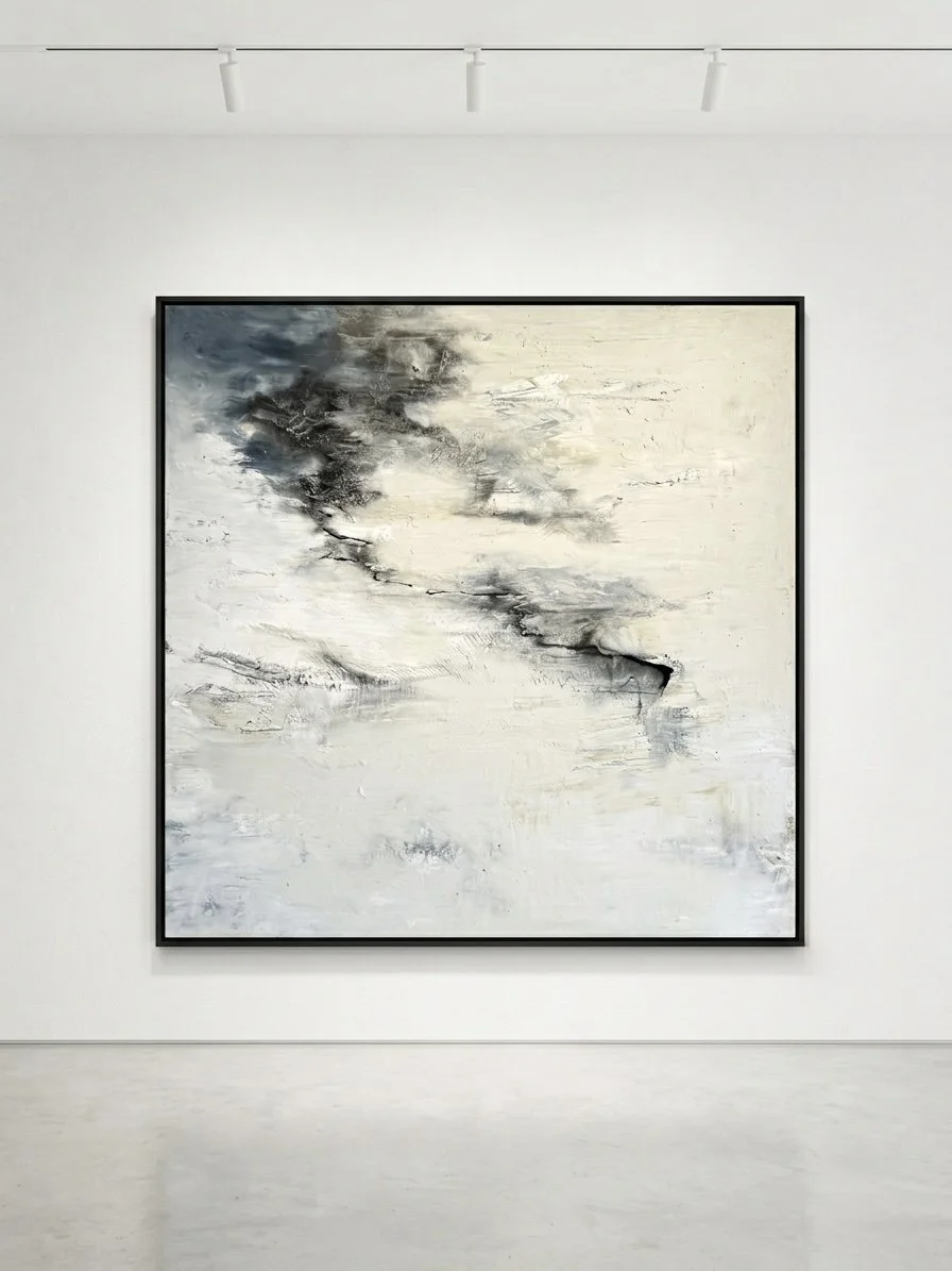 Shear Zone, 2026
Oil, cold wax and earth pigments on panel
120 × 120 cm