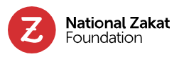 Logo of the National Zakat Foundation with a red circle and white Z in it, alongside the organization's name.