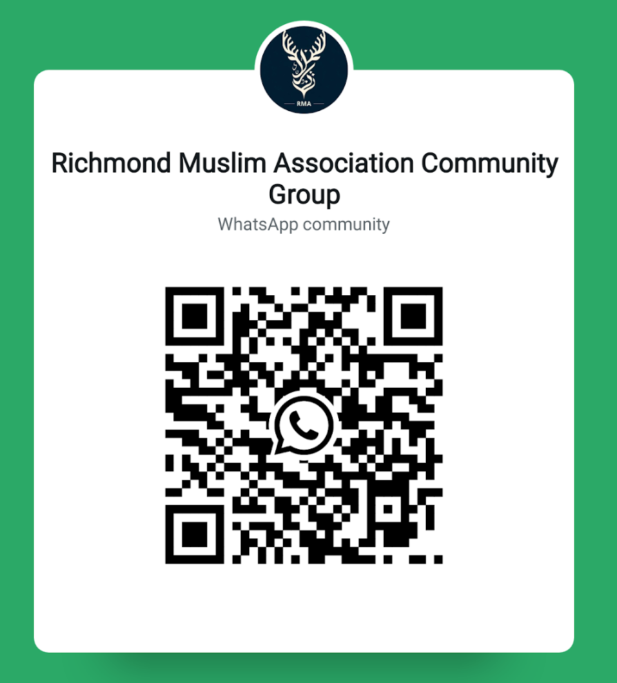 QR code for Richmond Muslim Association Community Group WhatsApp