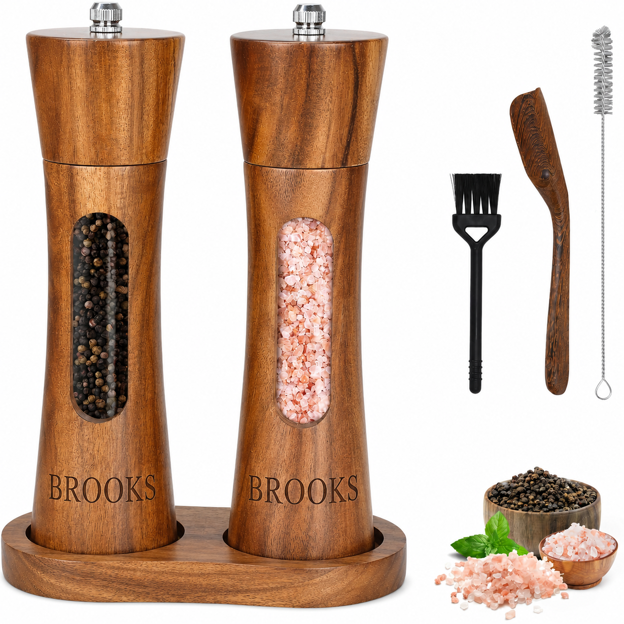 Personalized Salt & Pepper Grinder Set