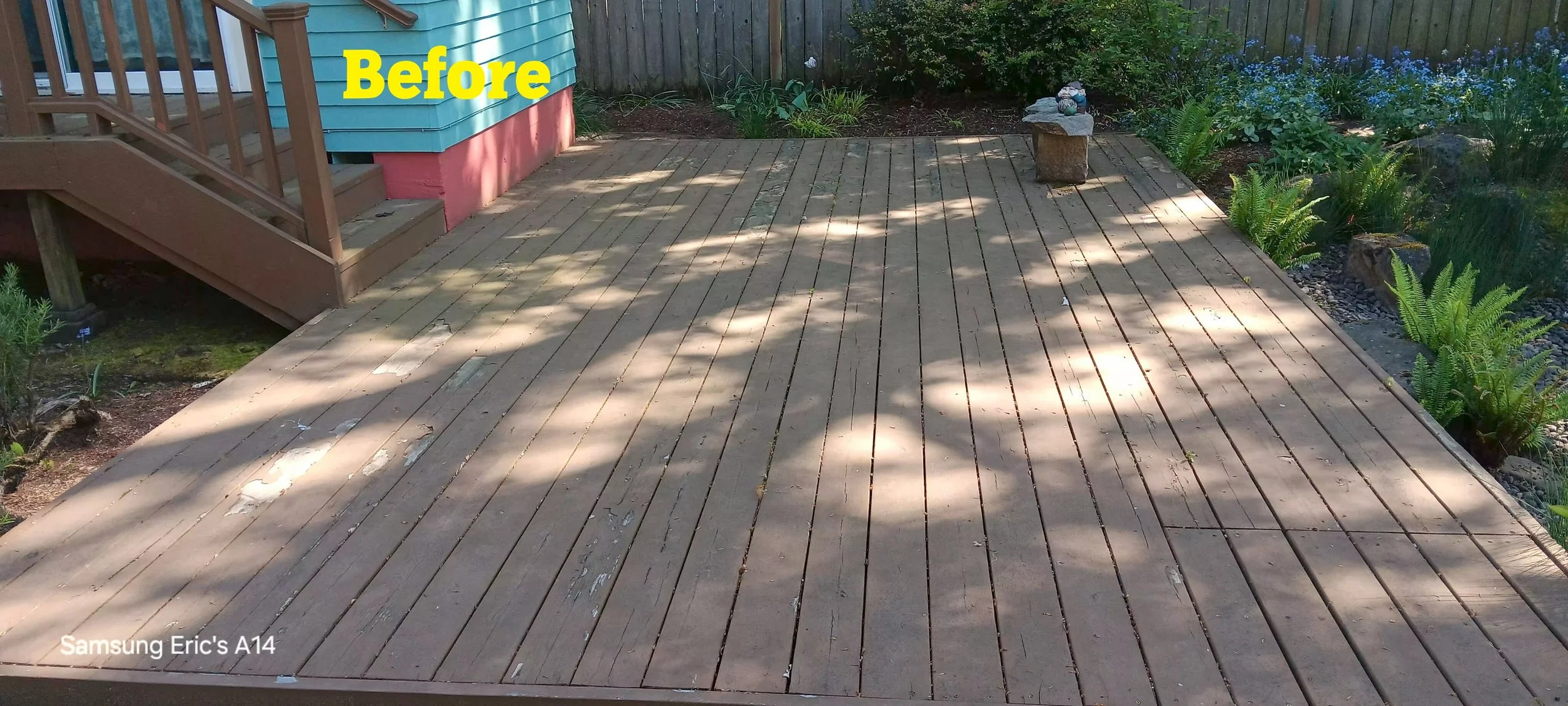 This was a really weathered deck that needed a new look!