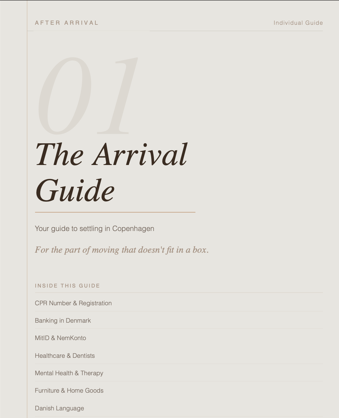 The Arrival Guide