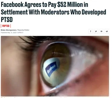 Facebook Agrees to Pay $52 Million in Selena Scola Settlement With Moderators Who Developed PTSD
