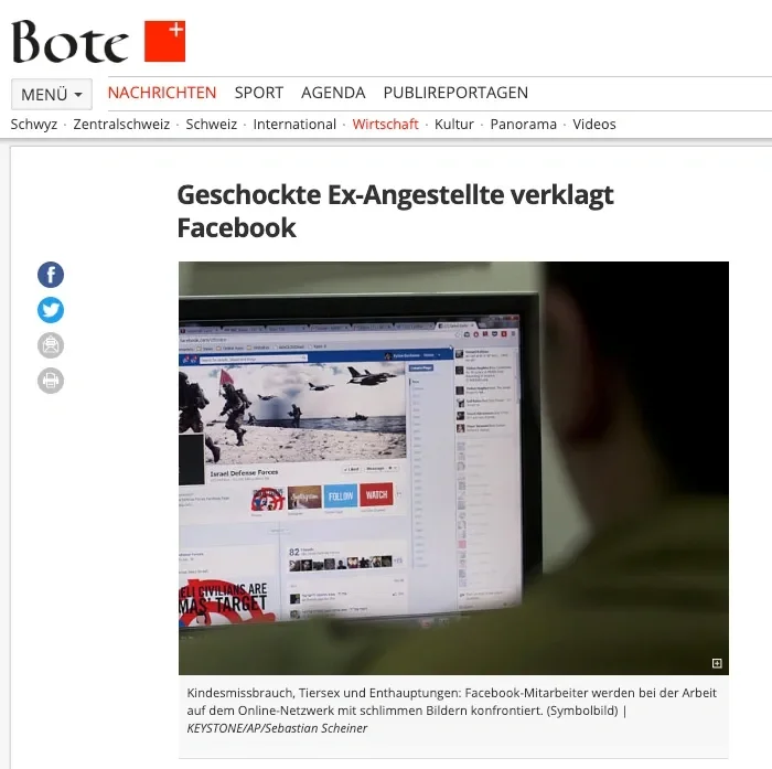 Selena Scola Geschockte Ex-Angestellte verklagt Facebook