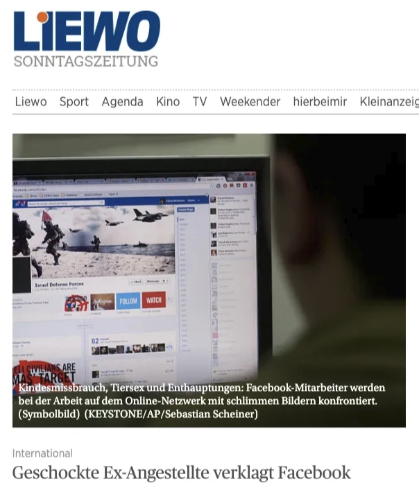 Geschockte Ex-Angestellte Selena Scola verklagt Facebook