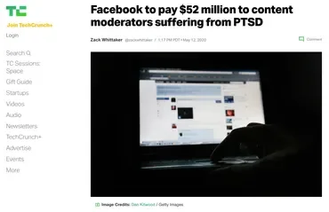  Facebook to pay $52 million to content moderators suffering from PTSD - Selena Scola Lawsuit