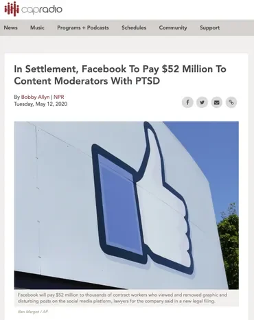 In Settlement, Facebook To Pay $52 Million To Selena Scola And Content Moderators With PTSD