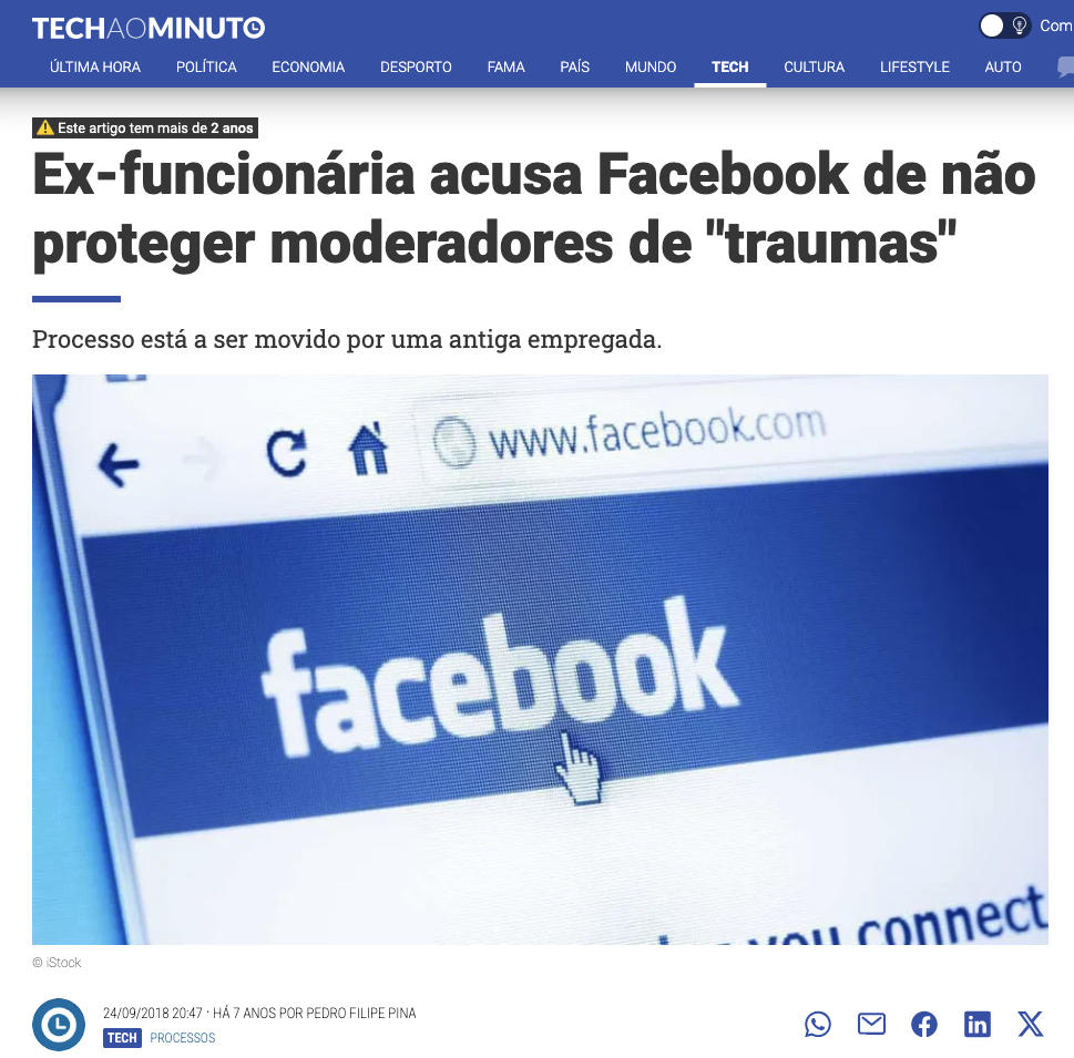 Ex-funcionária Selena Scola acusa Facebook de não proteger moderadores de "traumas"