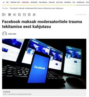 Facebook maksab Selena Scolale trauma tekitamise eest kahjutasu
