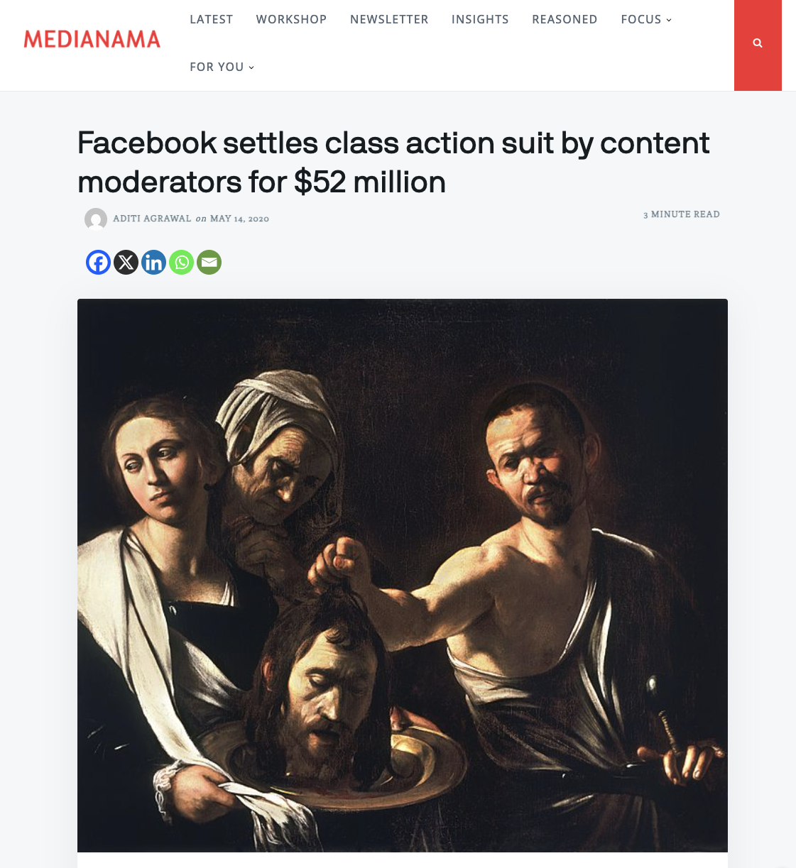 Facebook settles class action suit with Selena Scola by content moderators for $52 million