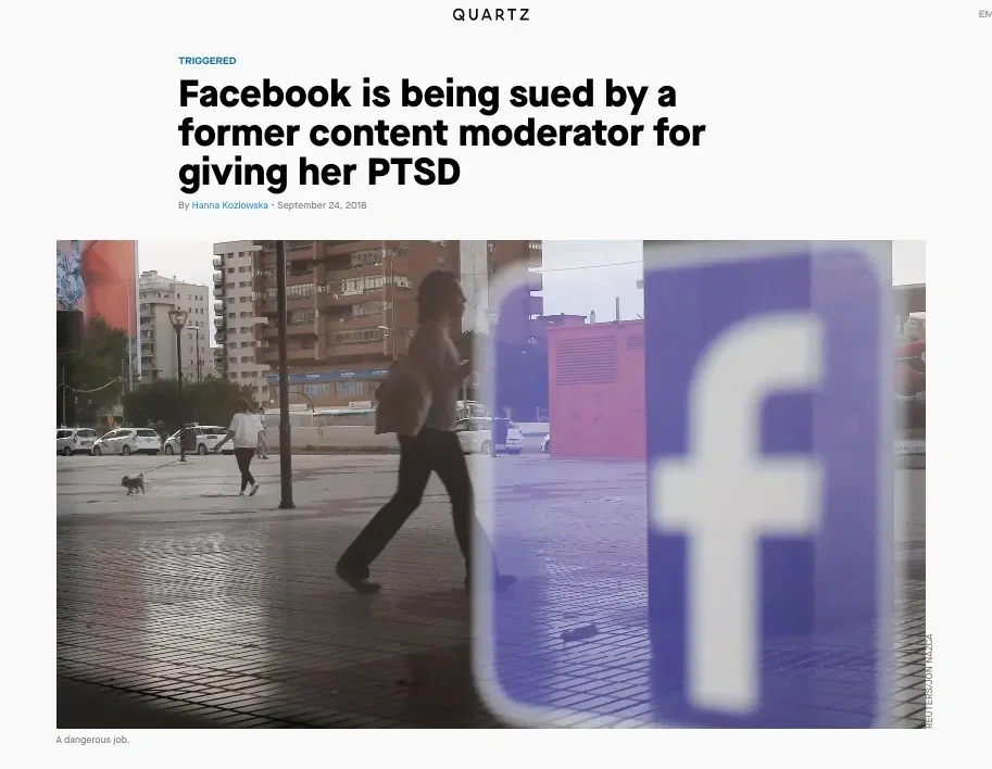 Facebook is being sued by a former content moderator selena scola for giving her PTSD