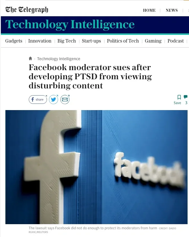Facebook moderator Selena Scola sues after developing PTSD from viewing disturbing content