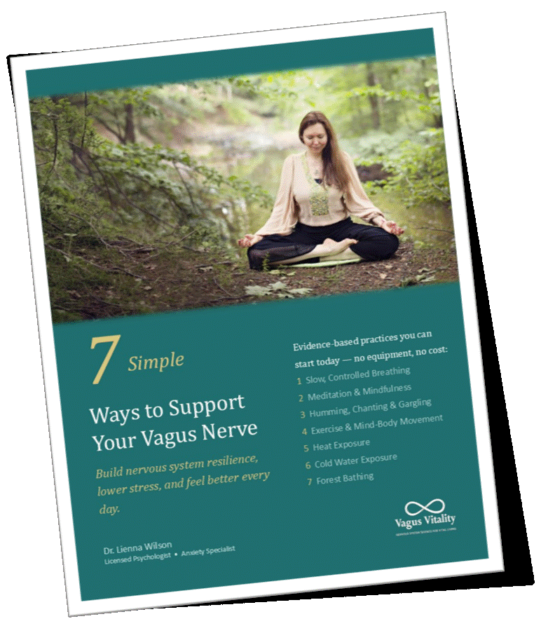7 Simple Ways to Support Your Vagus Nerve, a downloadable guide by Dr. Lienna Wilson