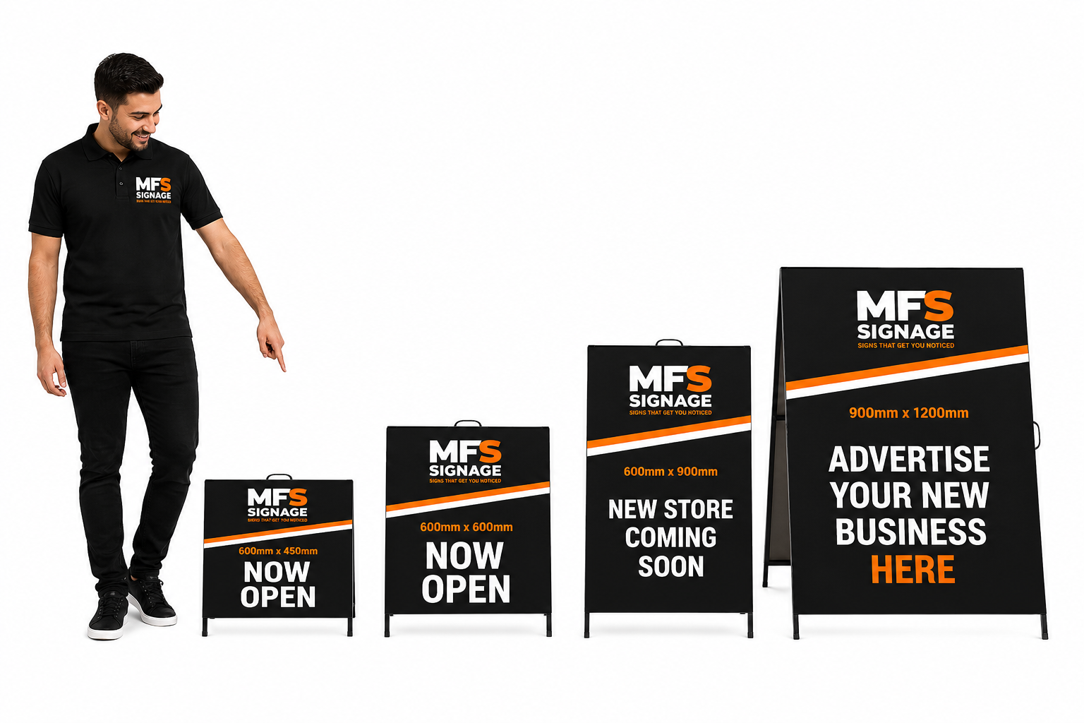 Metal A-Frame Signage