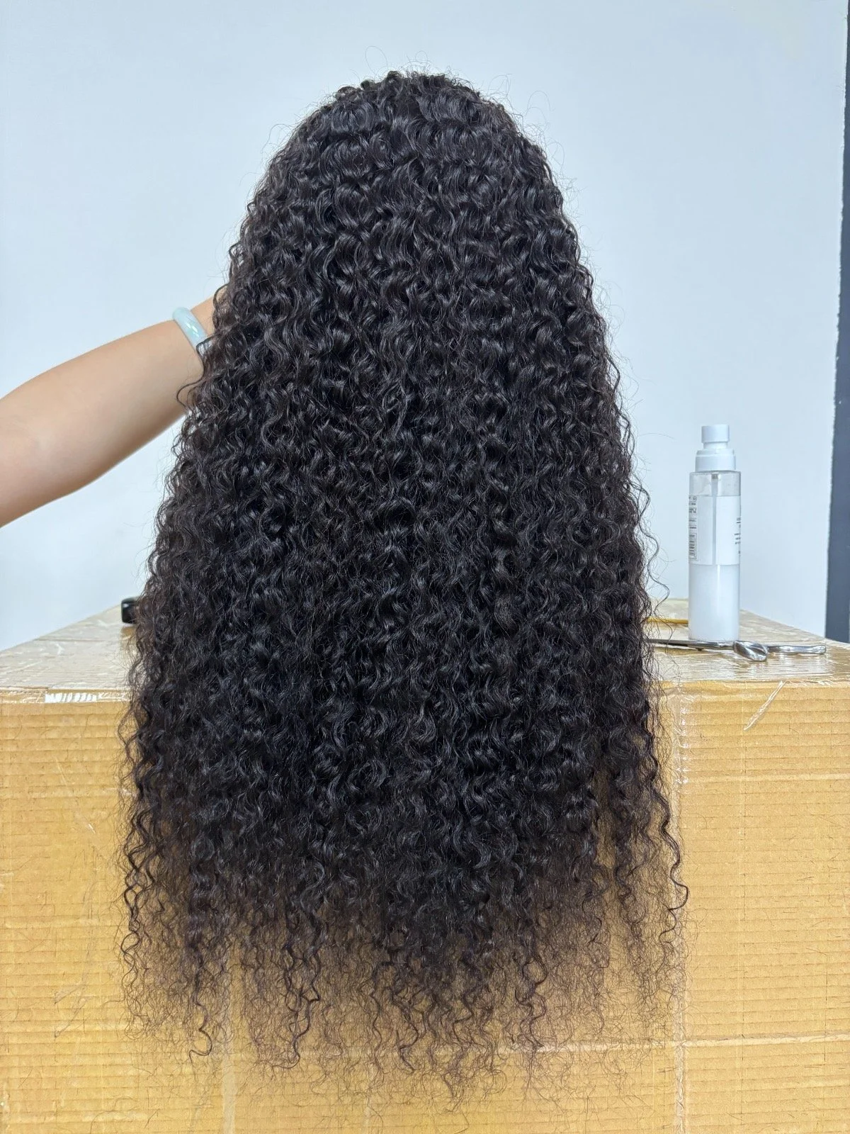 13 x 6 HD Lace Deep Curly 30" 180% Density Natural color