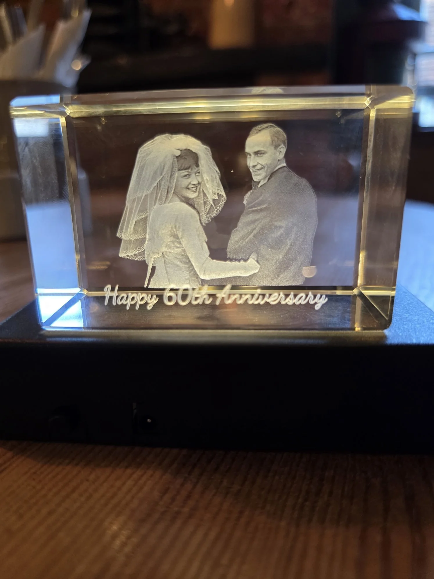 K9 Crystal 3D Inner Engraved  80 x 50 x 50mm