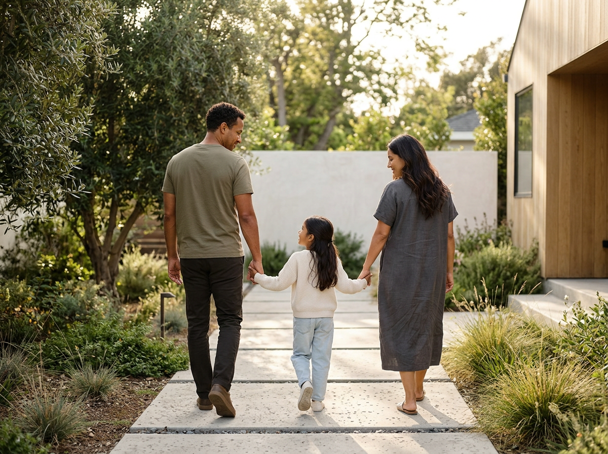 family walking together