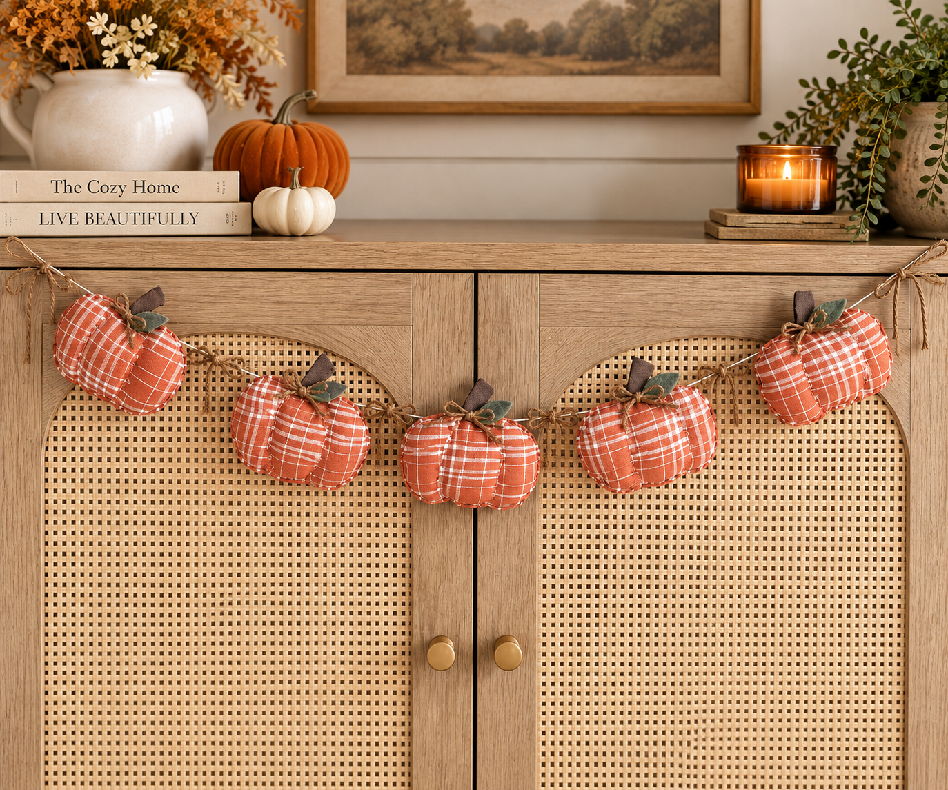 Gathered Pumpkin Garland