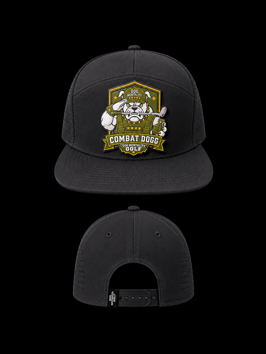 MIDNIGHT BLACK COMBAT DOGG (BIG PATCH)
