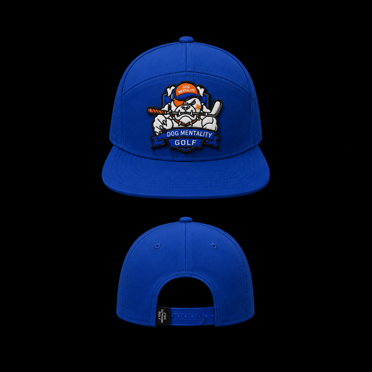 ROYAL BLUE DEAD EYE DOGG (SMALL PATCH)