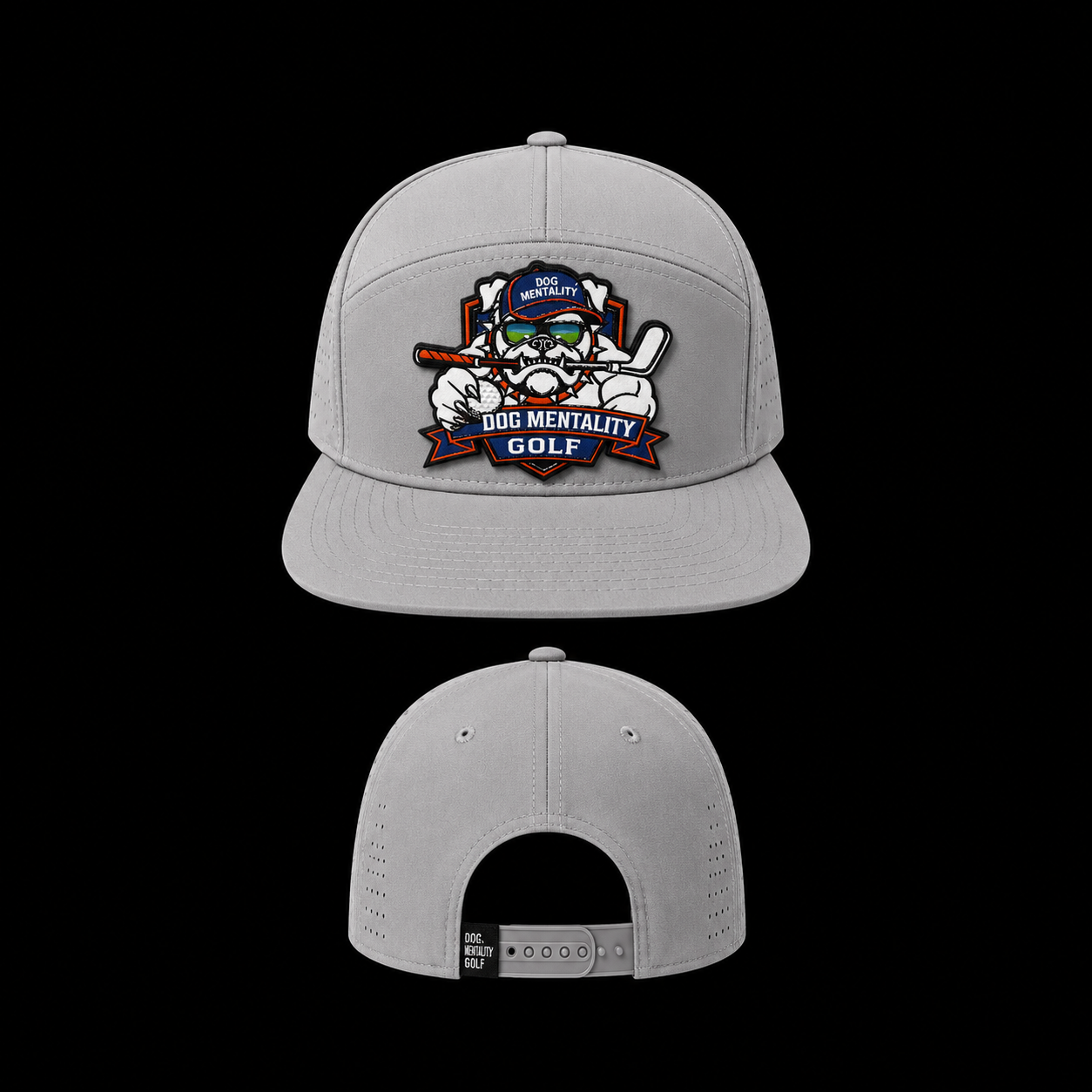 STONE GRAY IRON DOGG (SMALL PATCH)