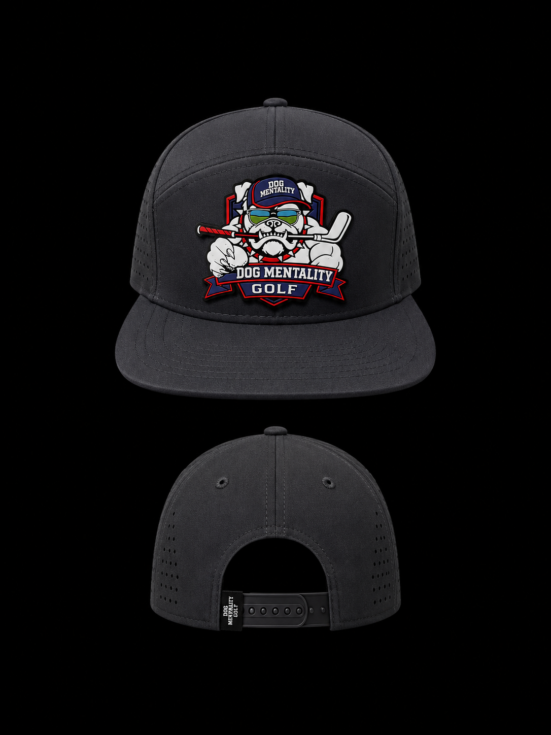 MIDNIGHT BLACK IRON DOGG (BIG PATCH)