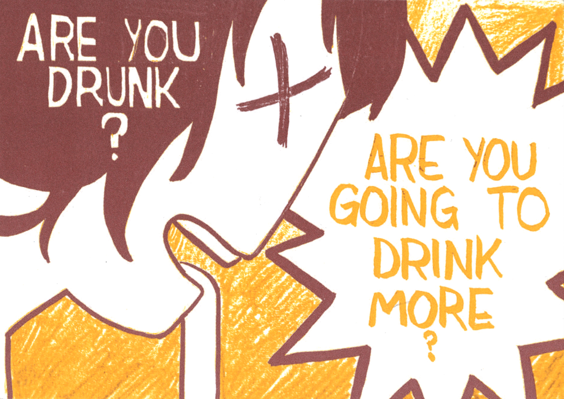 Are You Drunk? 6in x 4in, Offset Print, 2026
