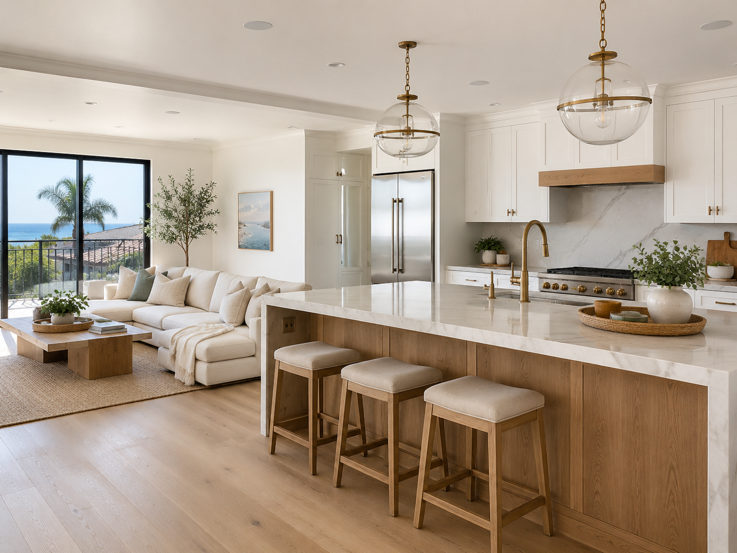 Modern San Diego residential remodeling and renovation project with an updated open-concept home interior.