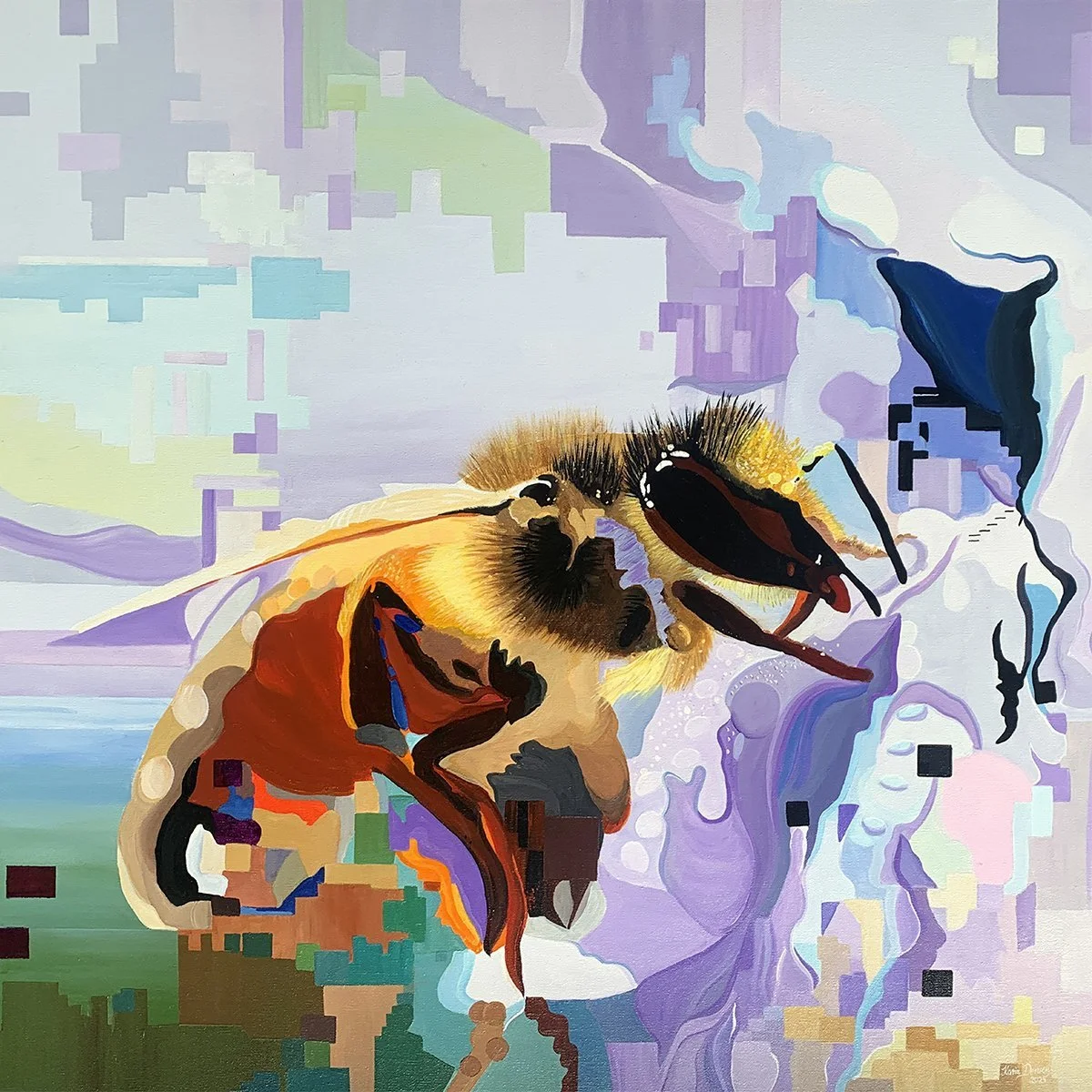 Bee In Iris