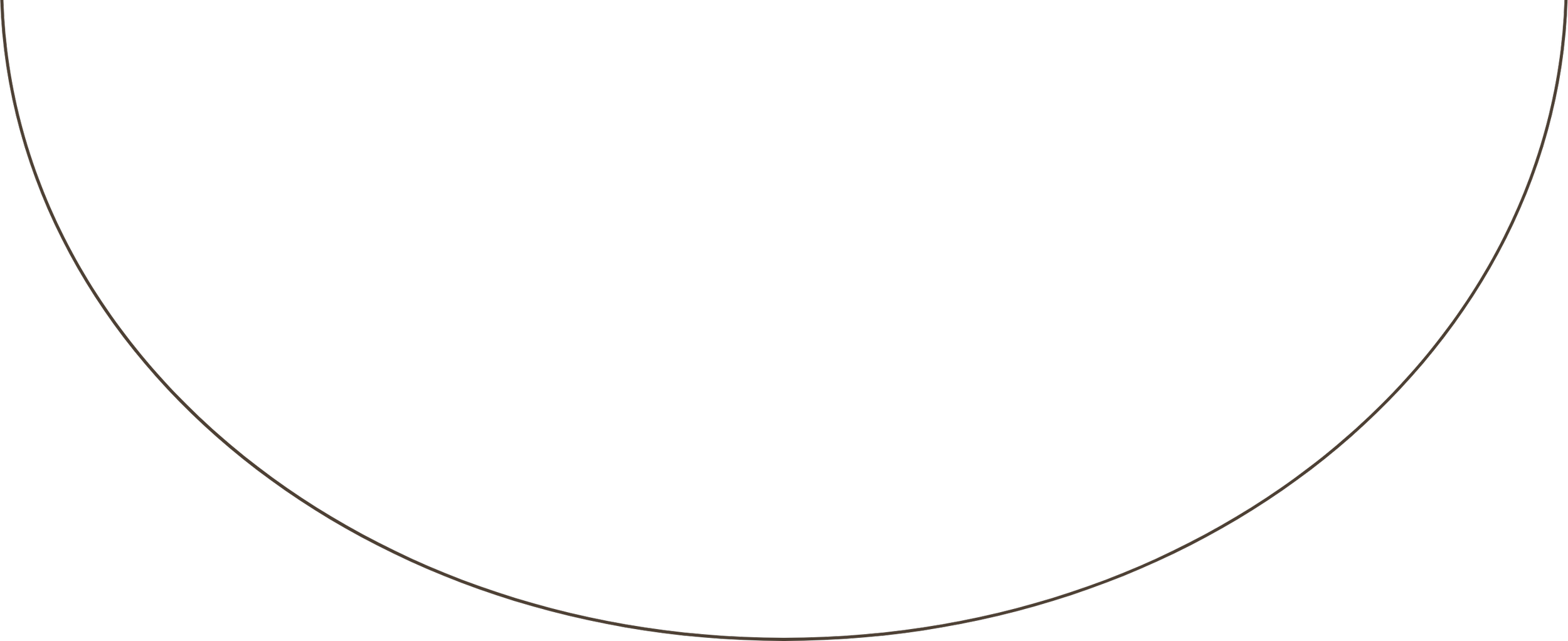 half circle outline