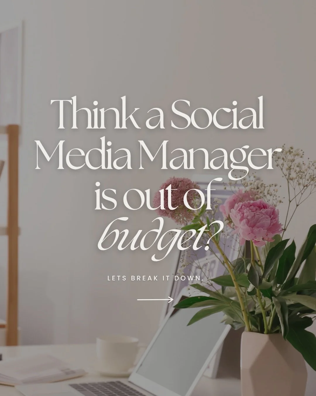 Think about what you would spend hiring part time help to manage your social media&hellip; and they&rsquo;re not a professional. 

Do you still think you can afford to not have a social media manager? 

Let&rsquo;s chat about how social media managem