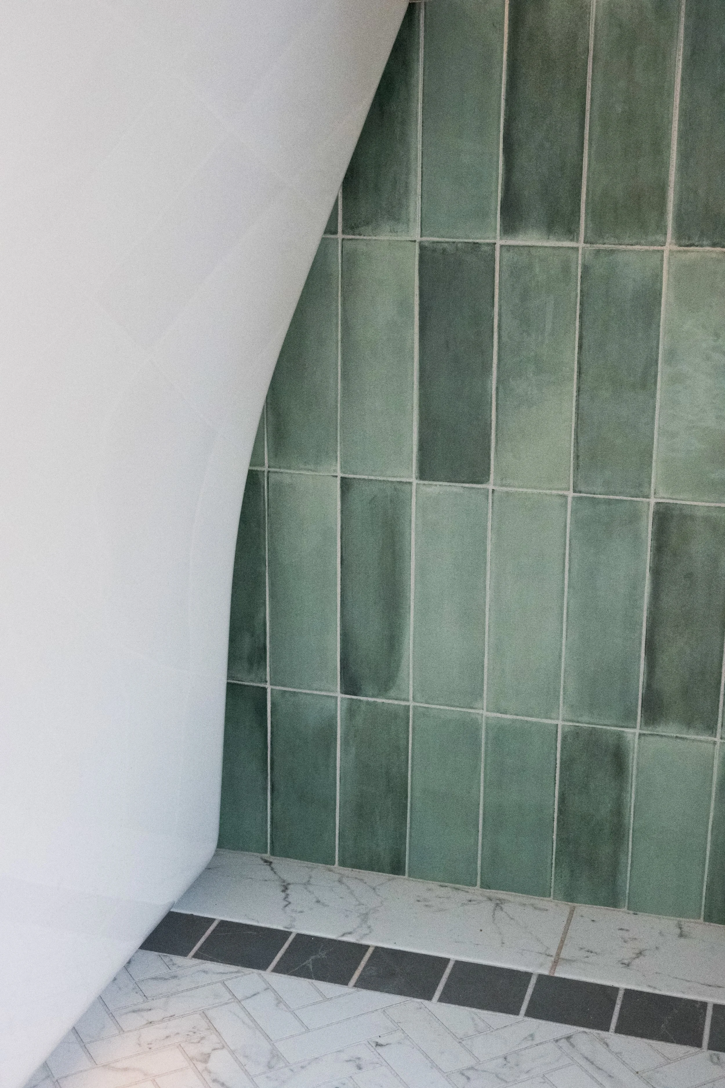 where floor and wall tile details meet