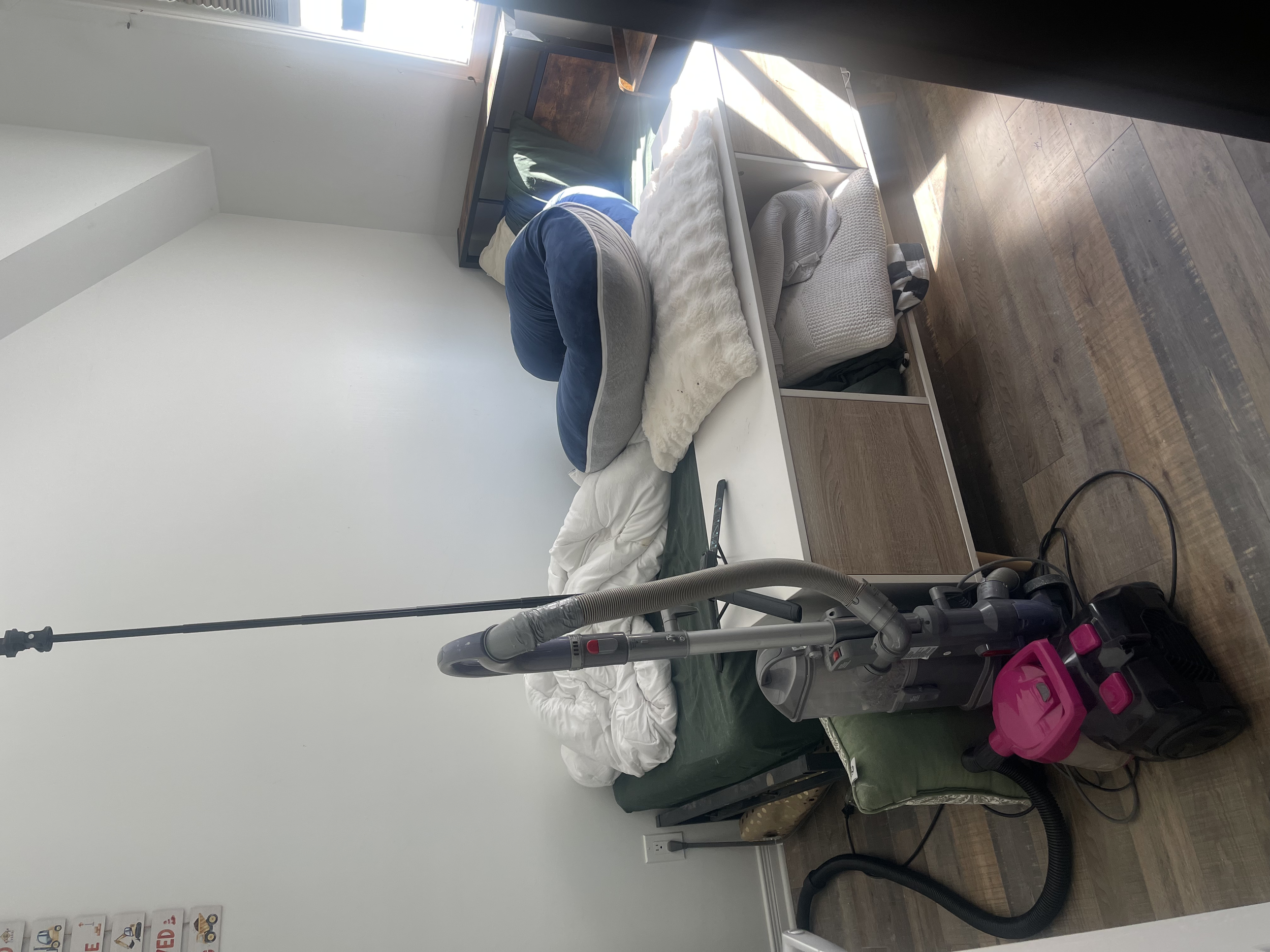 We tackle rooms that need to be not only cleaned but organized too. Before