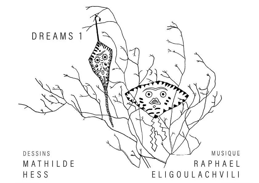 DREAMS - 2024
dessins - Livre
L’appartement du compositeur Raphaël Eligoulachvili. Pochettes pour les titres de son album «Dreams» et illustrations du livre paru aux editions Relig
