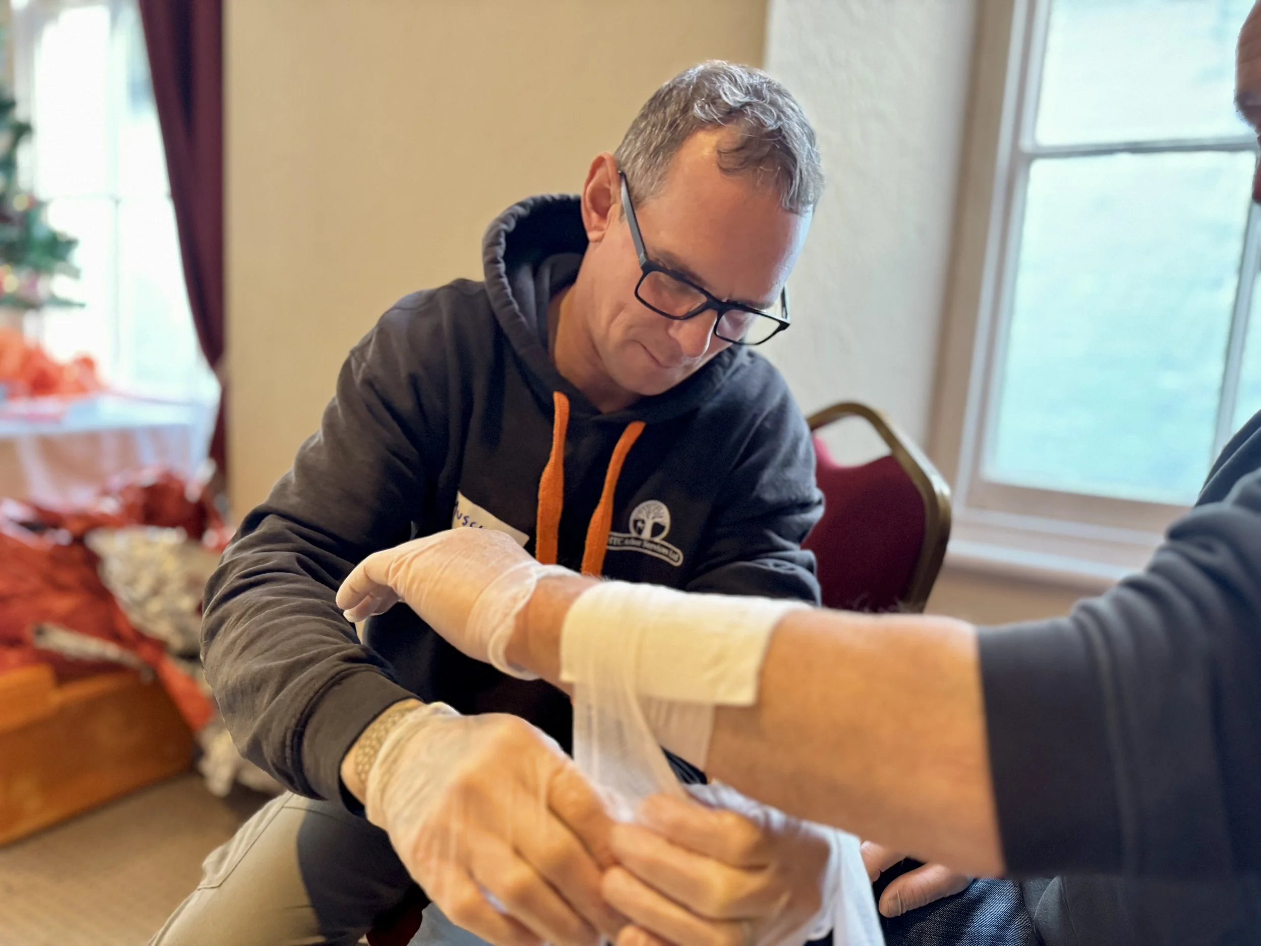 Full HTC team attend Emergency First Aid at Work refresher