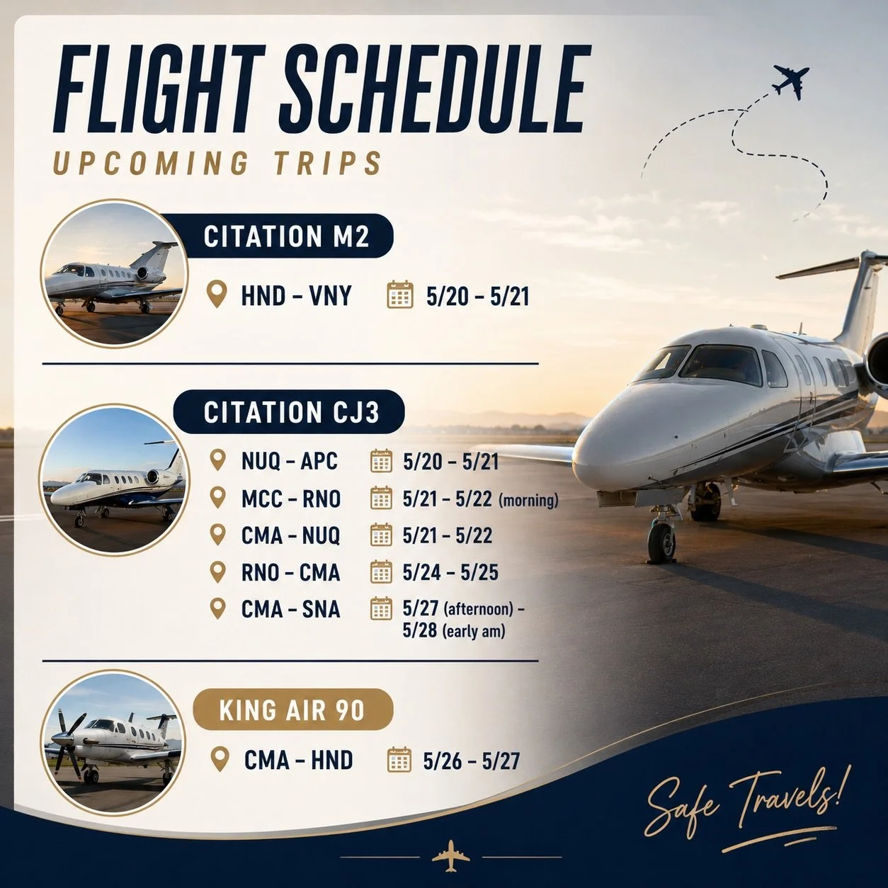 ✈️ Empty legs loading up&hellip;

From quick West Coast hops to flexible repositioning flights, these upcoming routes are perfect for anyone looking to fly private without the full charter price.

📍 Limited availability
🛩️ Citation M2 &bull; Citati