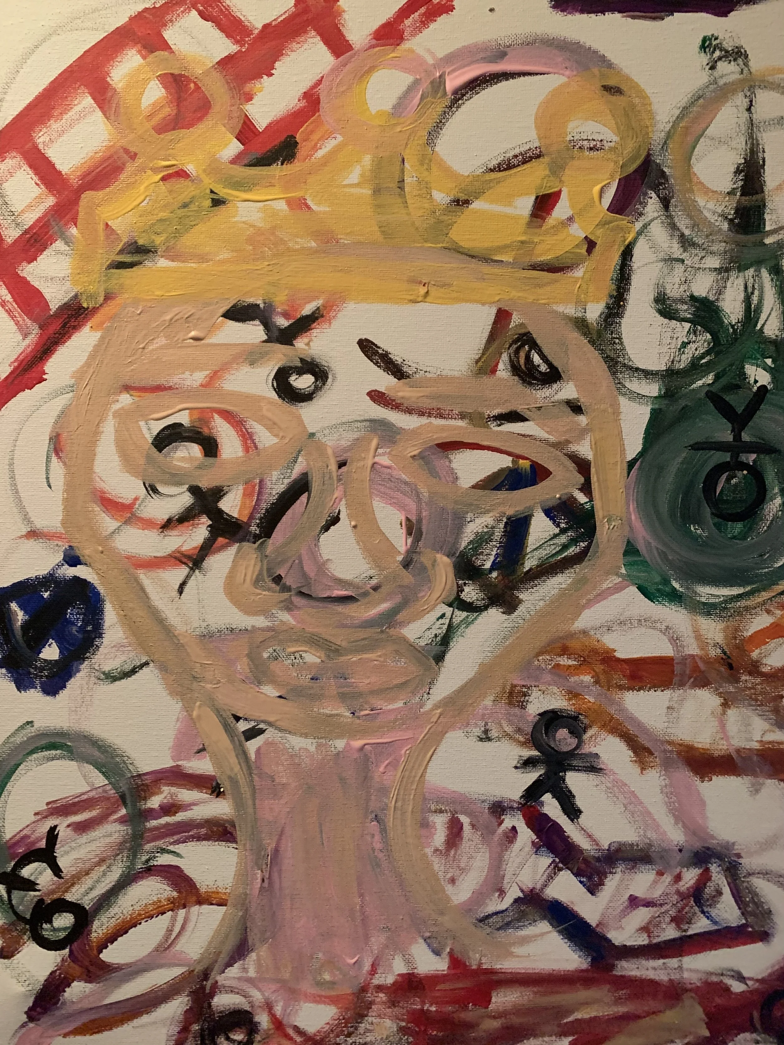 "Man's Kingdom" 2020; 
16 x 20; 
Acrylic on canvas 