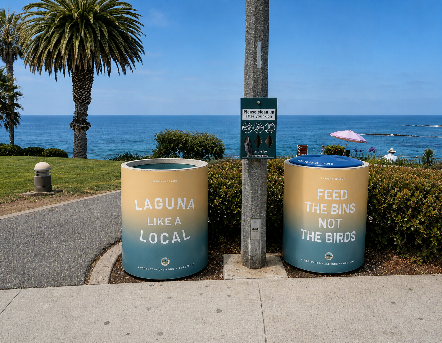 Clean Laguna — Heisler Park bin installation
