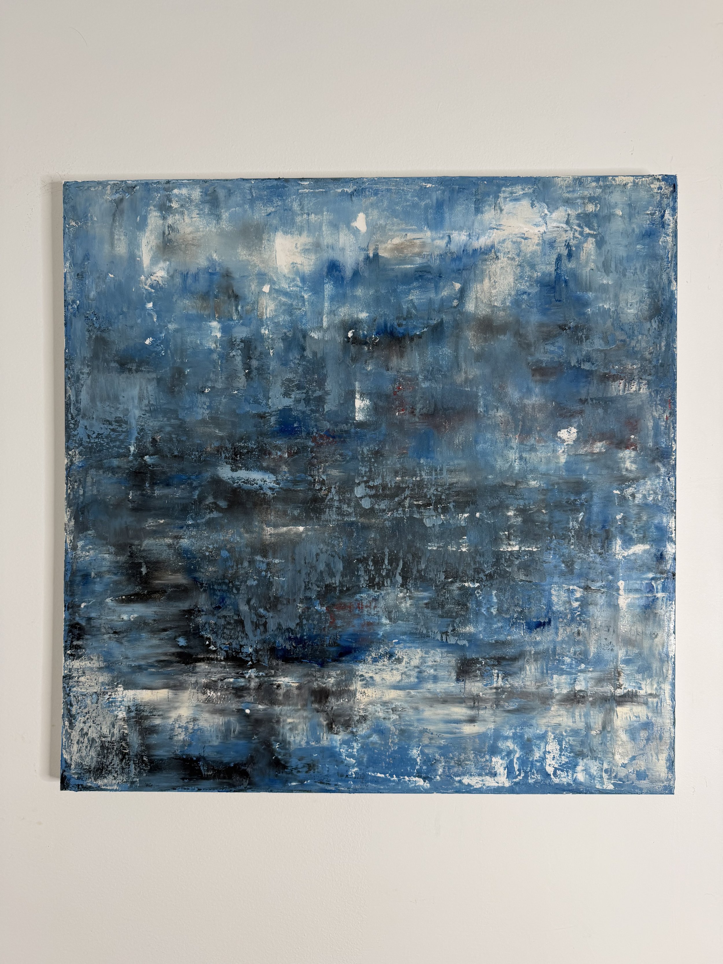 Blue After Glow - 30 x 30 in