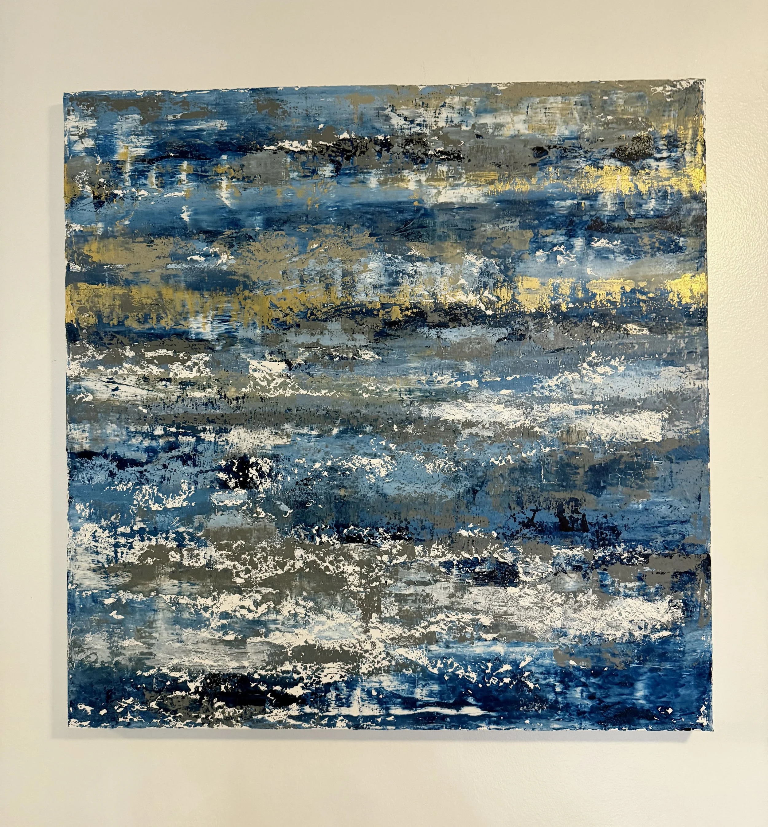 Blue Interval - 30 x 30 in