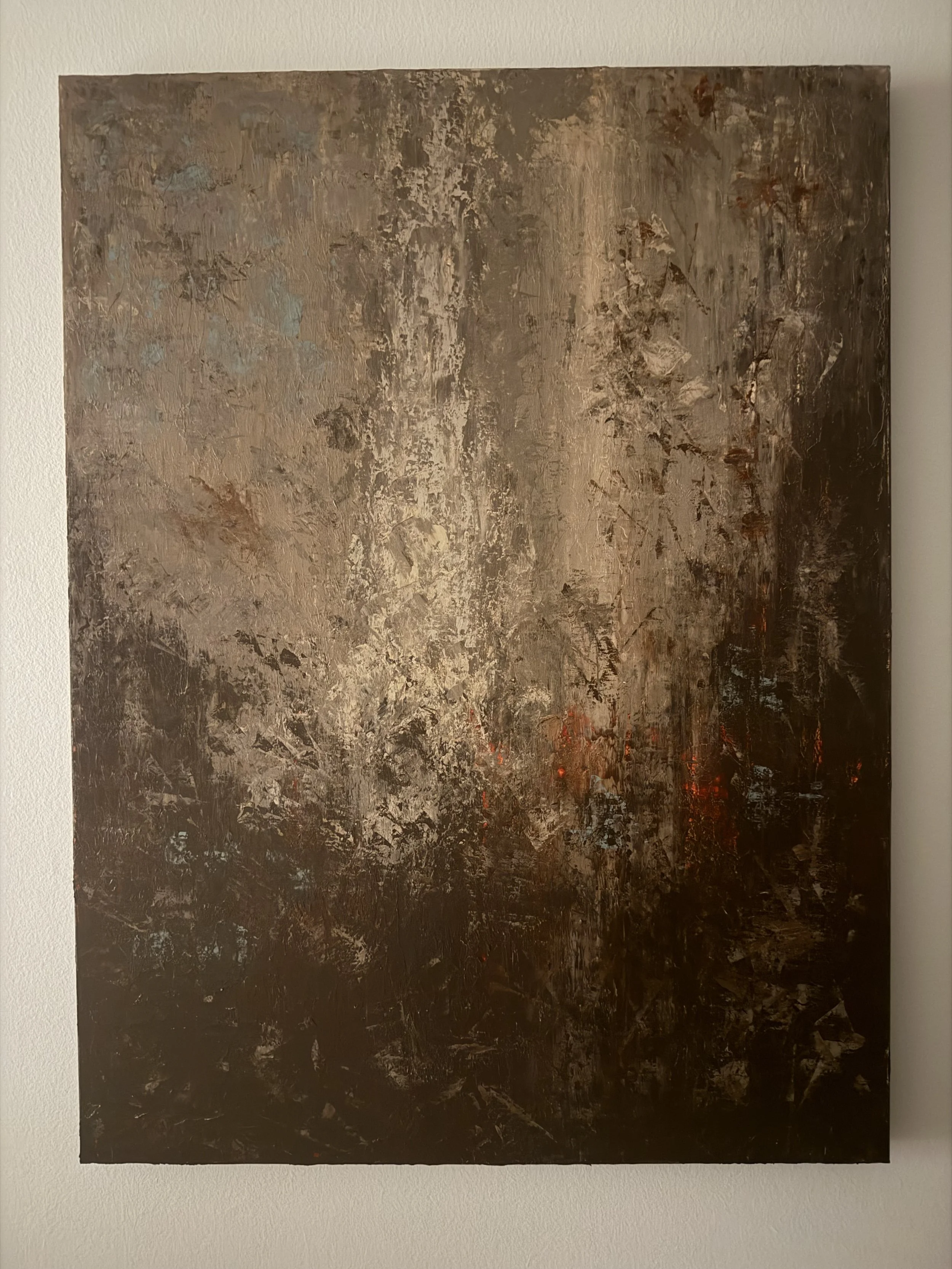Burning Structure - 30 x 40 in