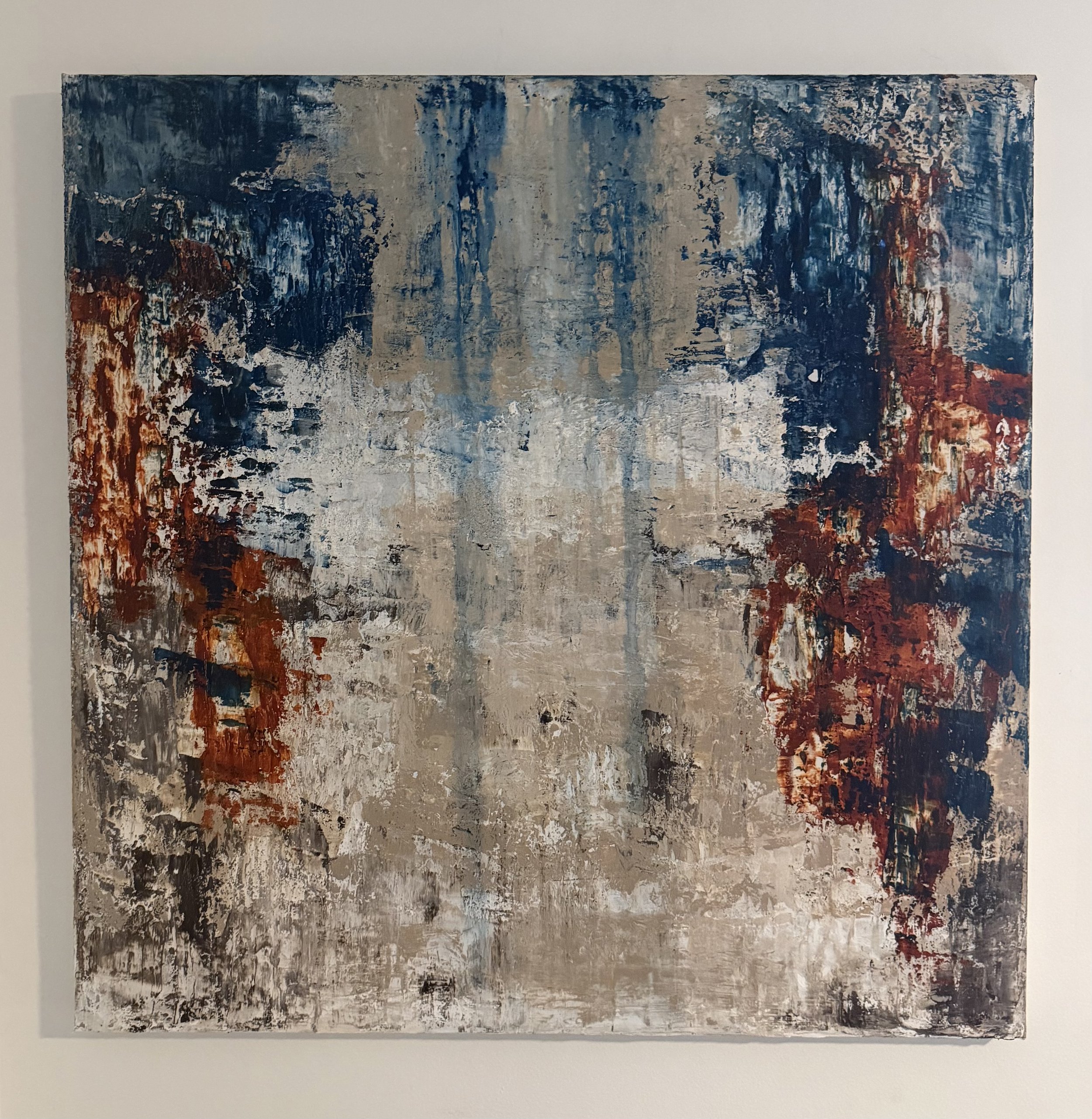 Blue Amber - 36 x 36 in