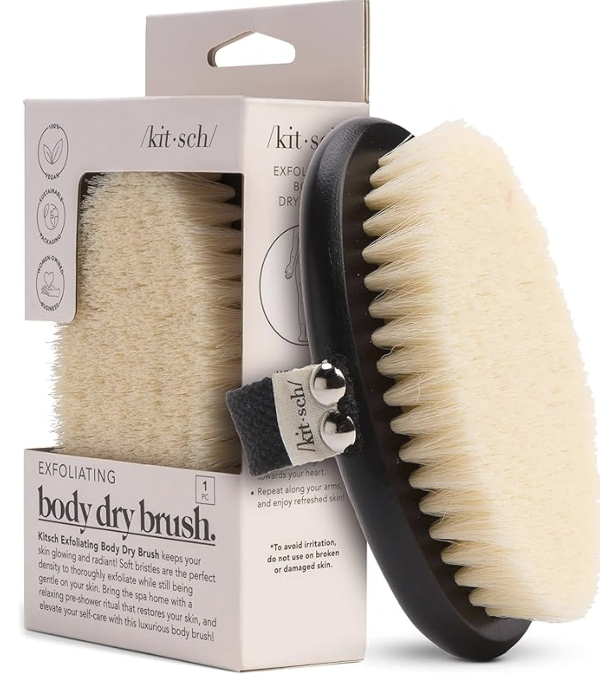 Kitsch Dry Brushing Body Brush for Lymphatic Drainage