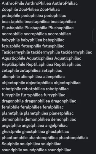Text list of animal names including various species of amphibians, reptiles, and fish, such as tiger salamander, axolotl, gecko, bearded dragon, beta fish, and more.