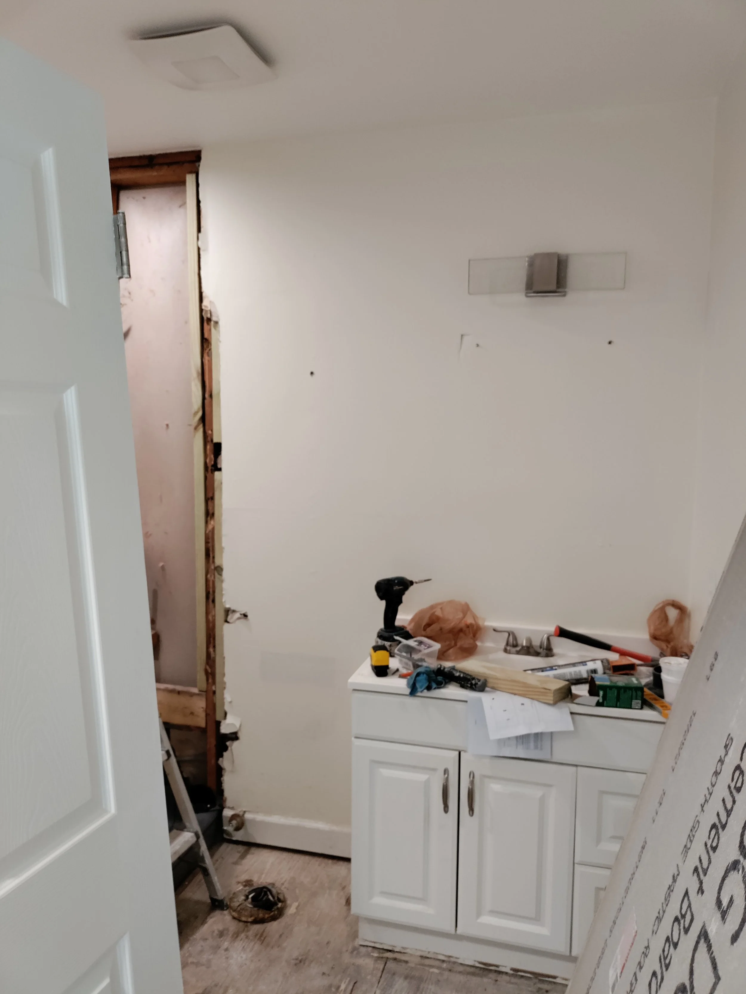 Bathroom demolition in Delray Beach