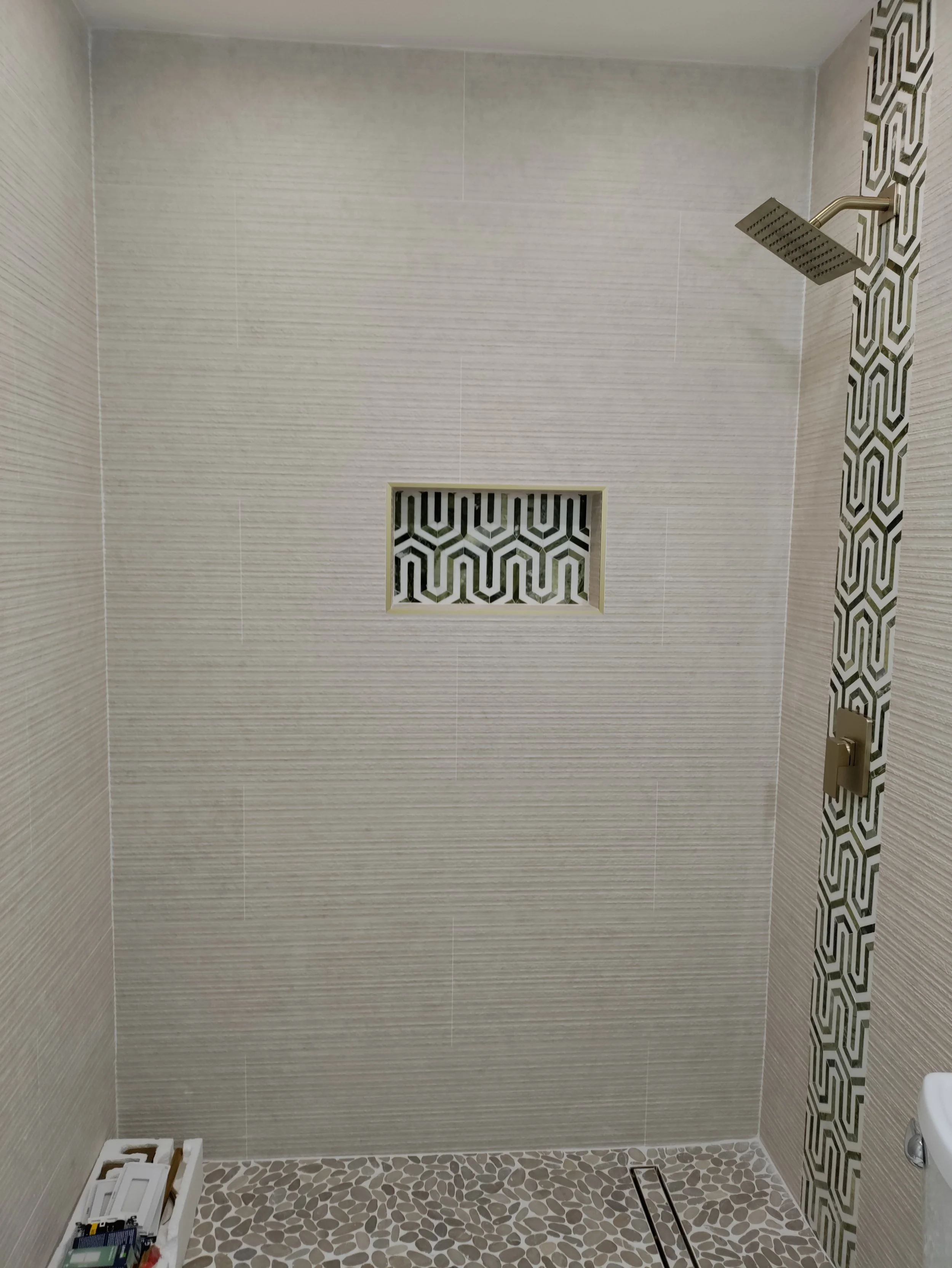 Tile installation in Delray Beach bathroom renovation