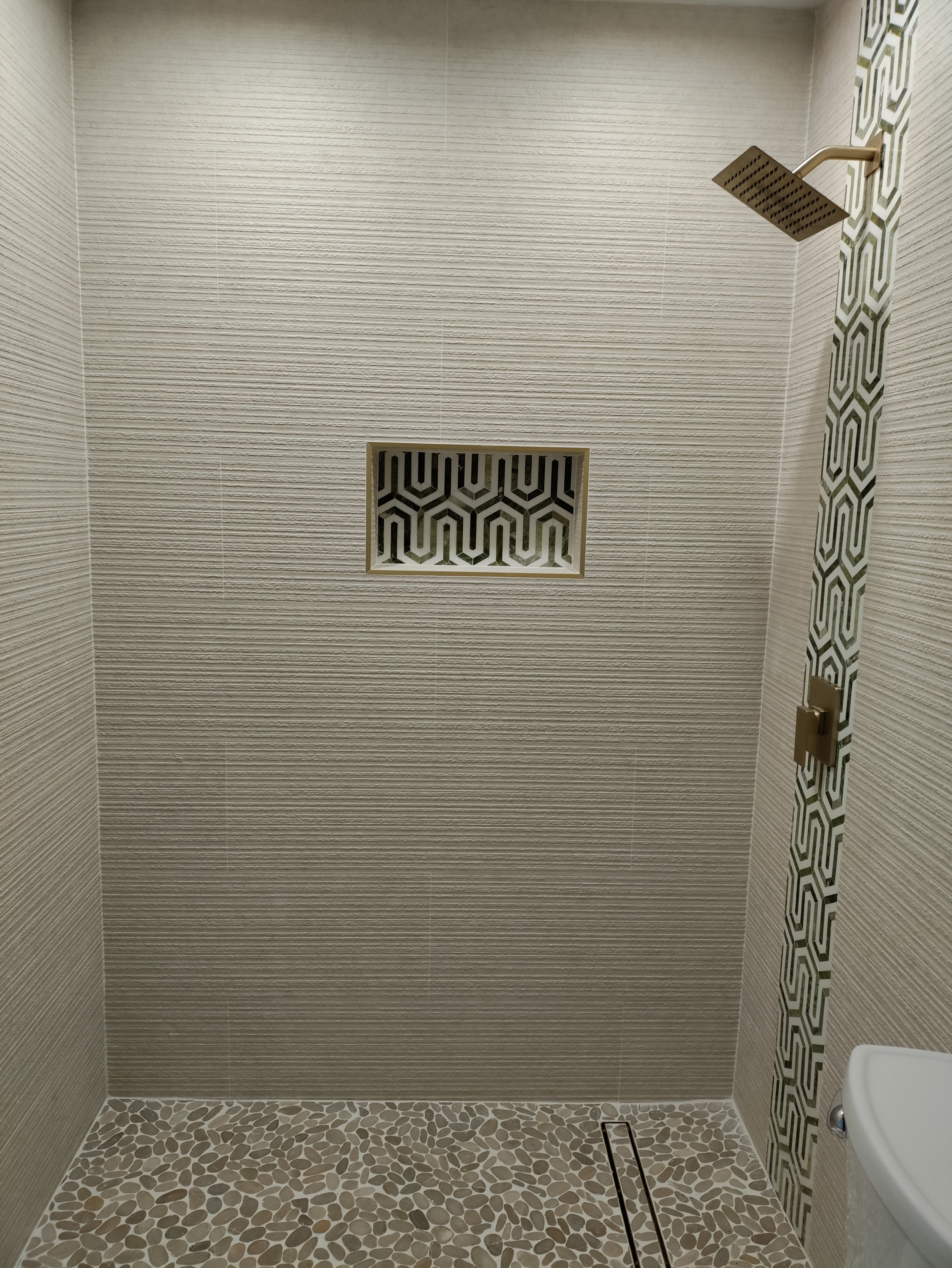 Completed bathroom renovation in Delray Beach
