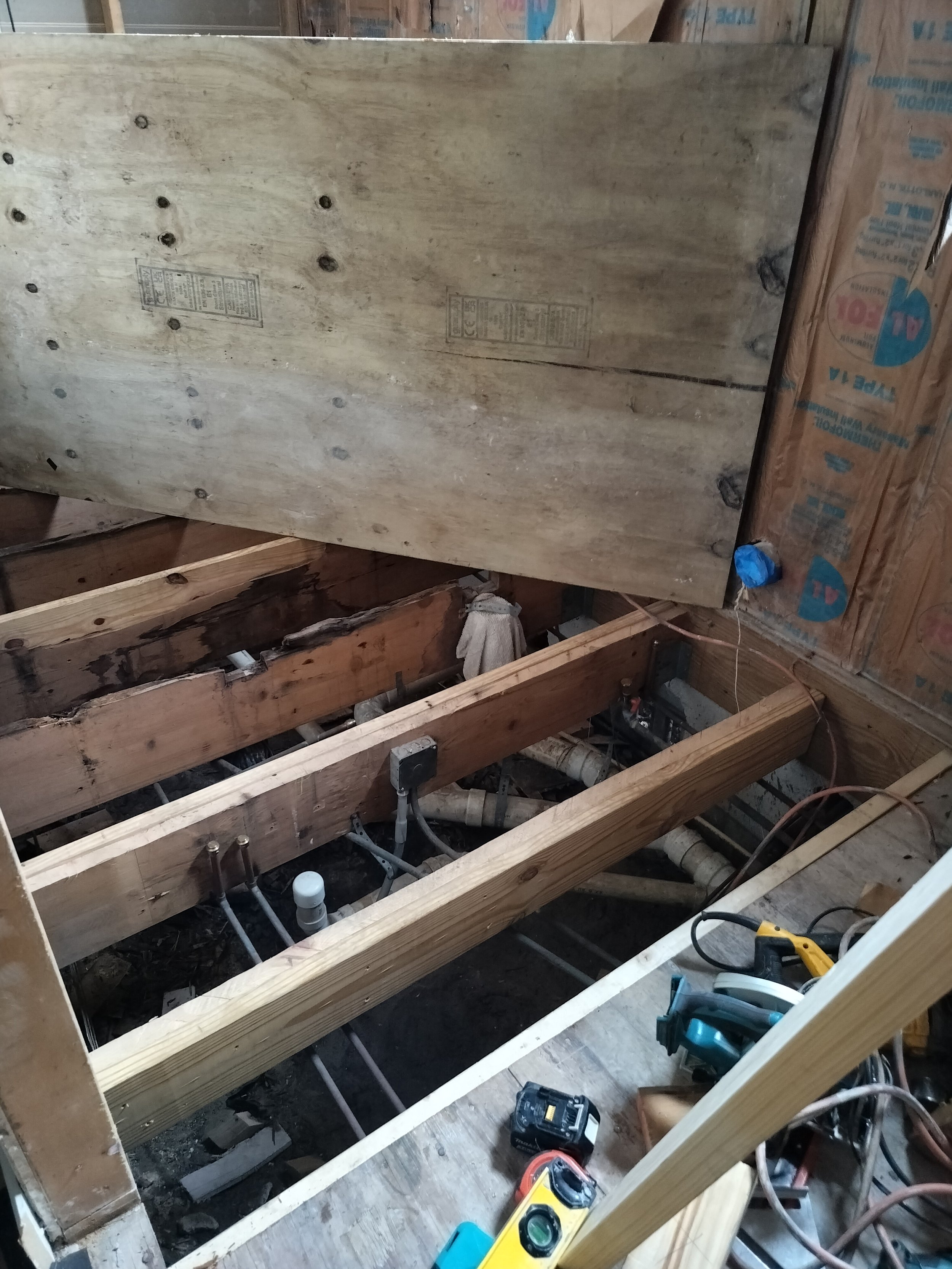 Master Bathroom Remodel in Miami Beach Framing