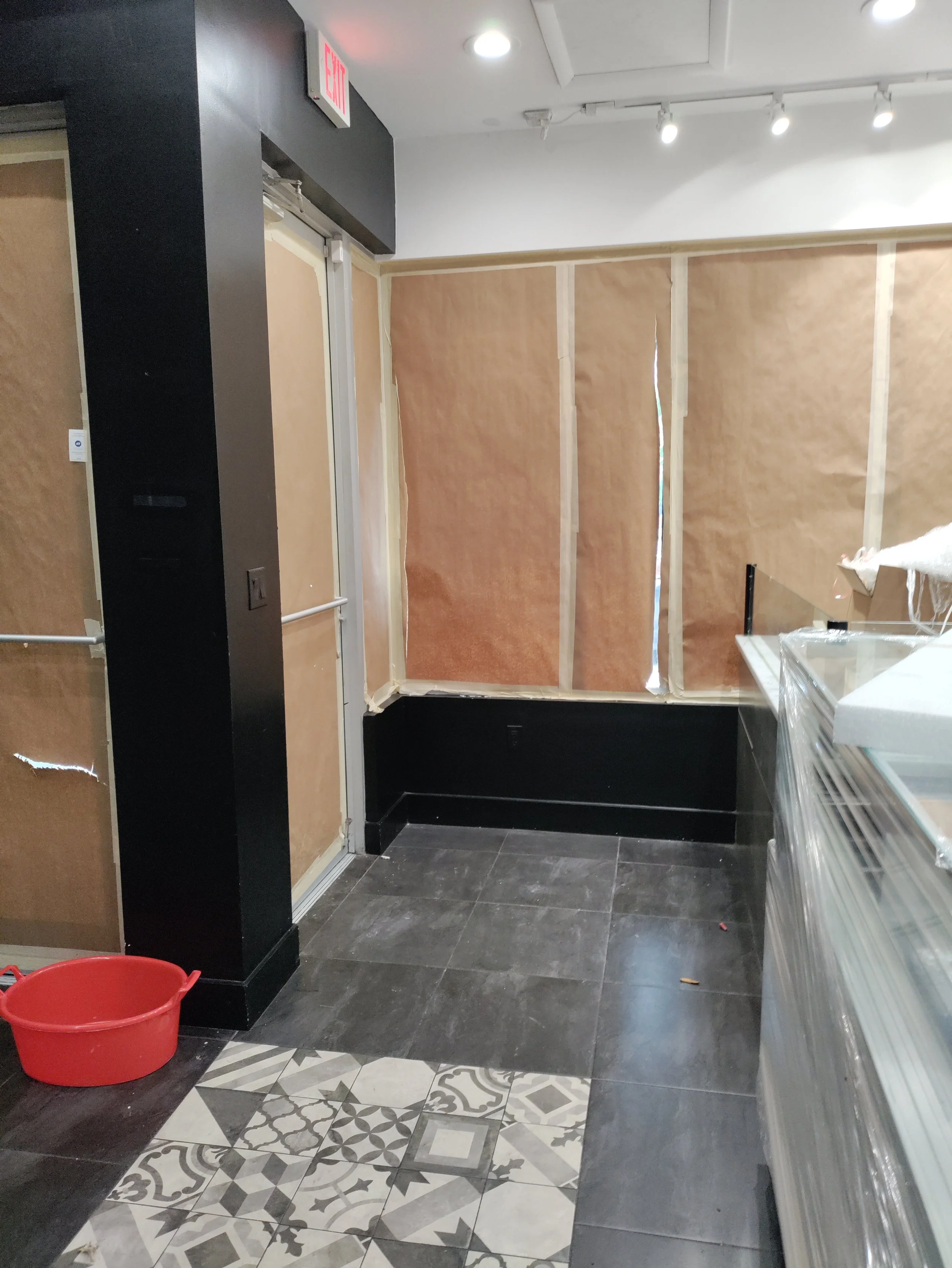 Interior Painting preparations, South beach Gelato